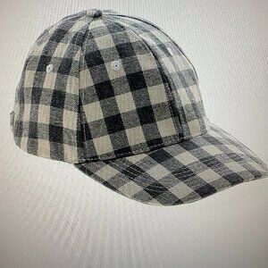 Unisex Checkered Gray Baseball Cap